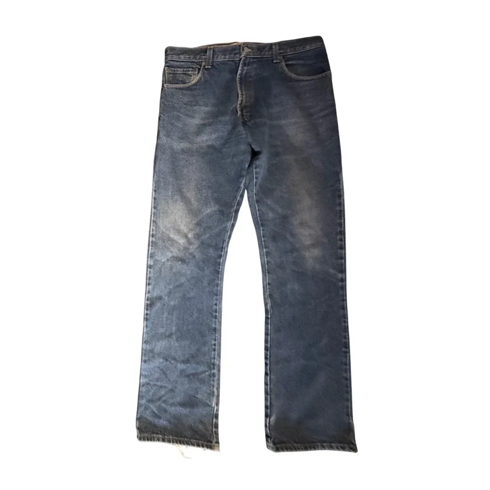 Levi's 517 Bootcut Jeans Mens W34 L36 Blue Red Tab Y2K Vintage Denim